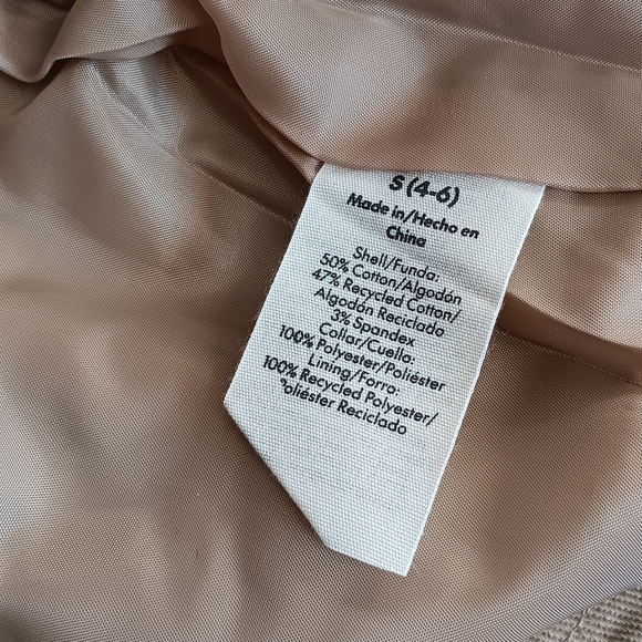 NWT No Boundaries Cropped Beige/Brown Collared Zip Jacket Womens size: S(4-6) - Picture 9 of 15